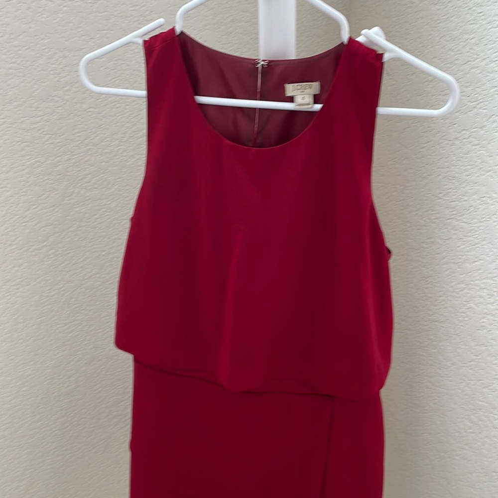 J. Crew Wine Red MIDI Dress
